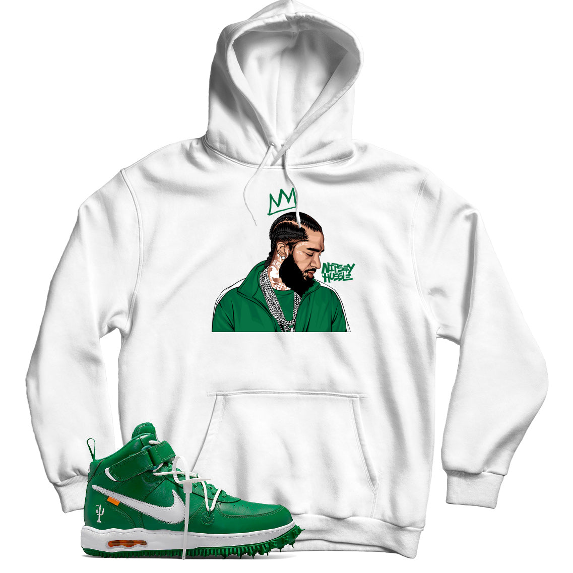 Air Force 1 Off-White Pine Green hoodie