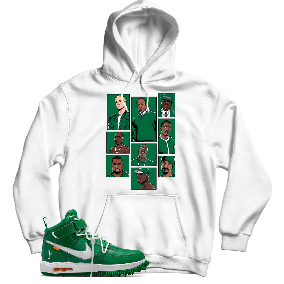 Air Force 1 Off-White Pine Green hoodie