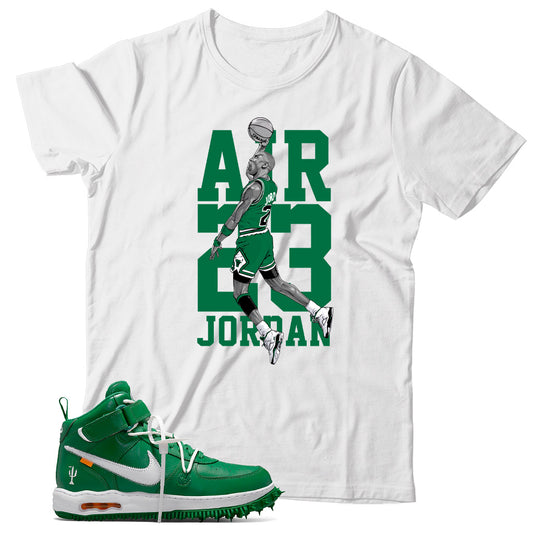 Air Force 1 Off-White Pine Green shirt