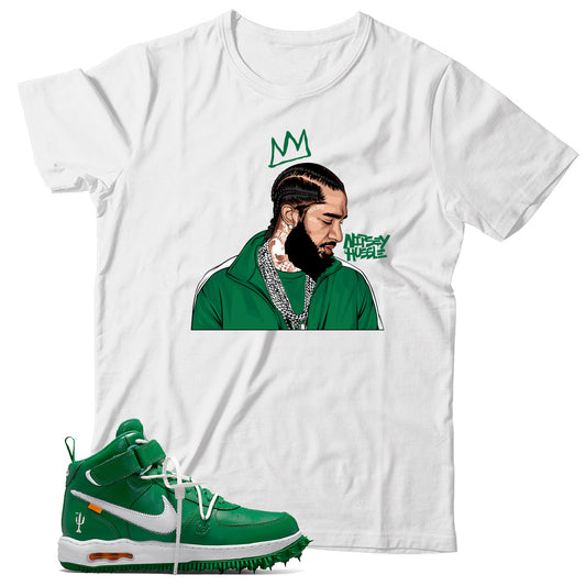 Air Force 1 Off-White Pine Green shirt