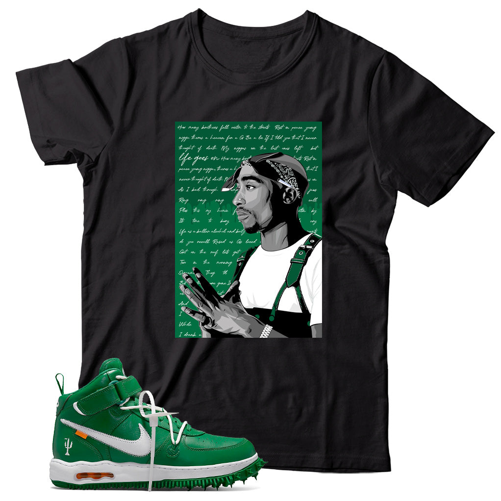 Air Force 1 Off-White Pine Green shirt