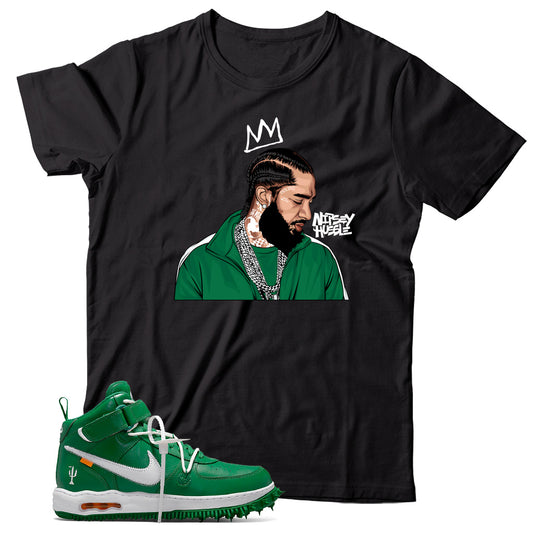 Air Force 1 Off-White Pine Green shirt