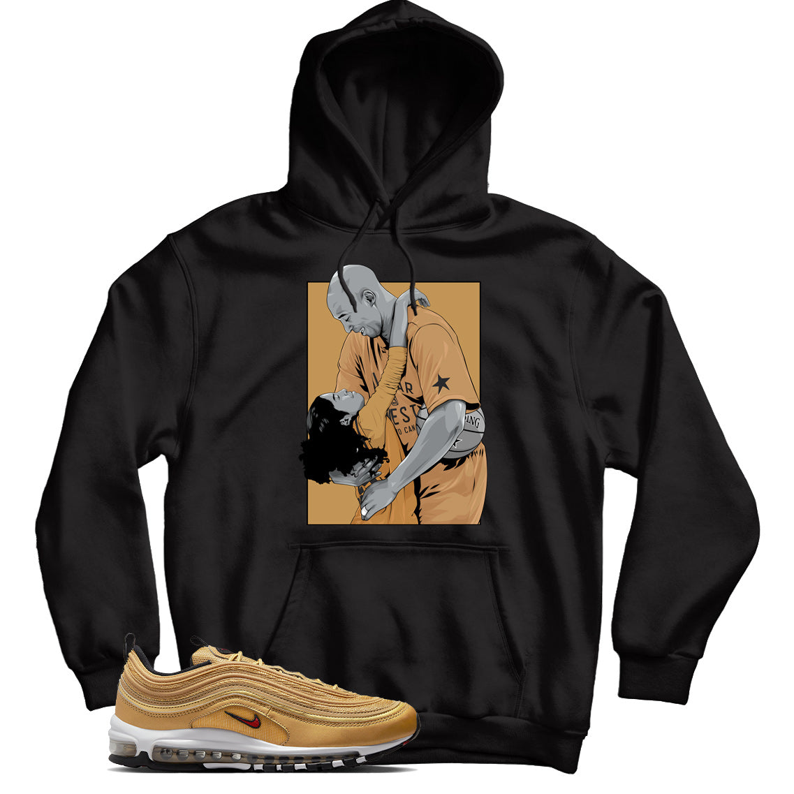 Hoodie Match Air Max 97 Gold Bullet