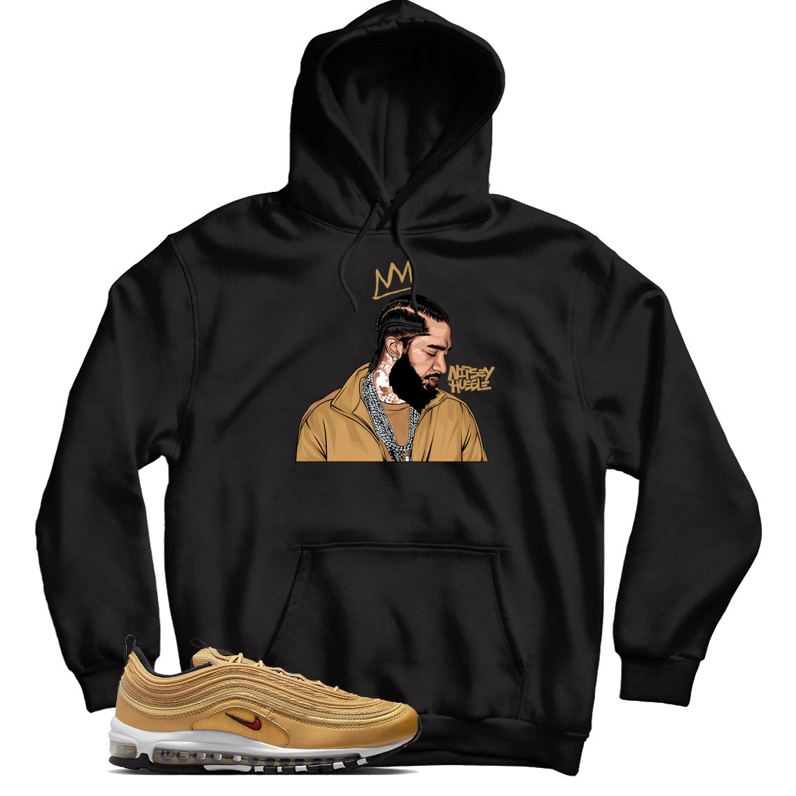 Hoodie Match Air Max 97 Gold Bullet