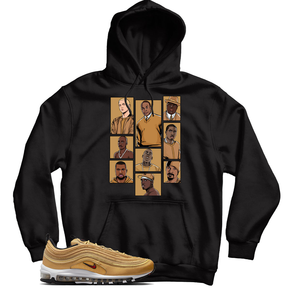 Air Max 97 Gold Bullet Match Hoodie