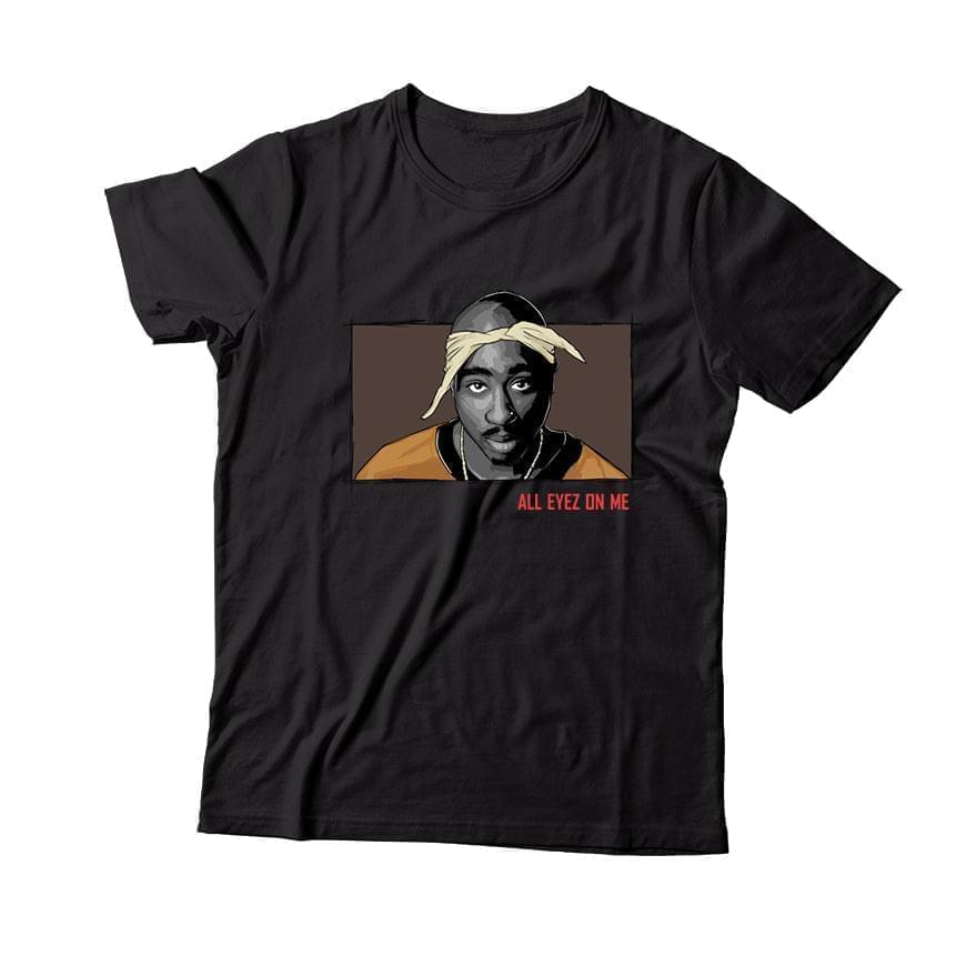 2 Pac T-Shirt Match Cactus Jack x Air Max 1 Baroque Brown (Black)