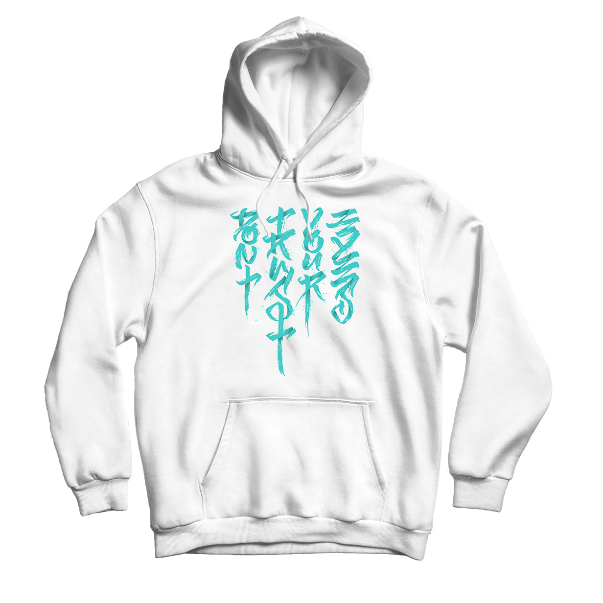 Don't Trust Your Eyes Pullover Hoodie - White/Black