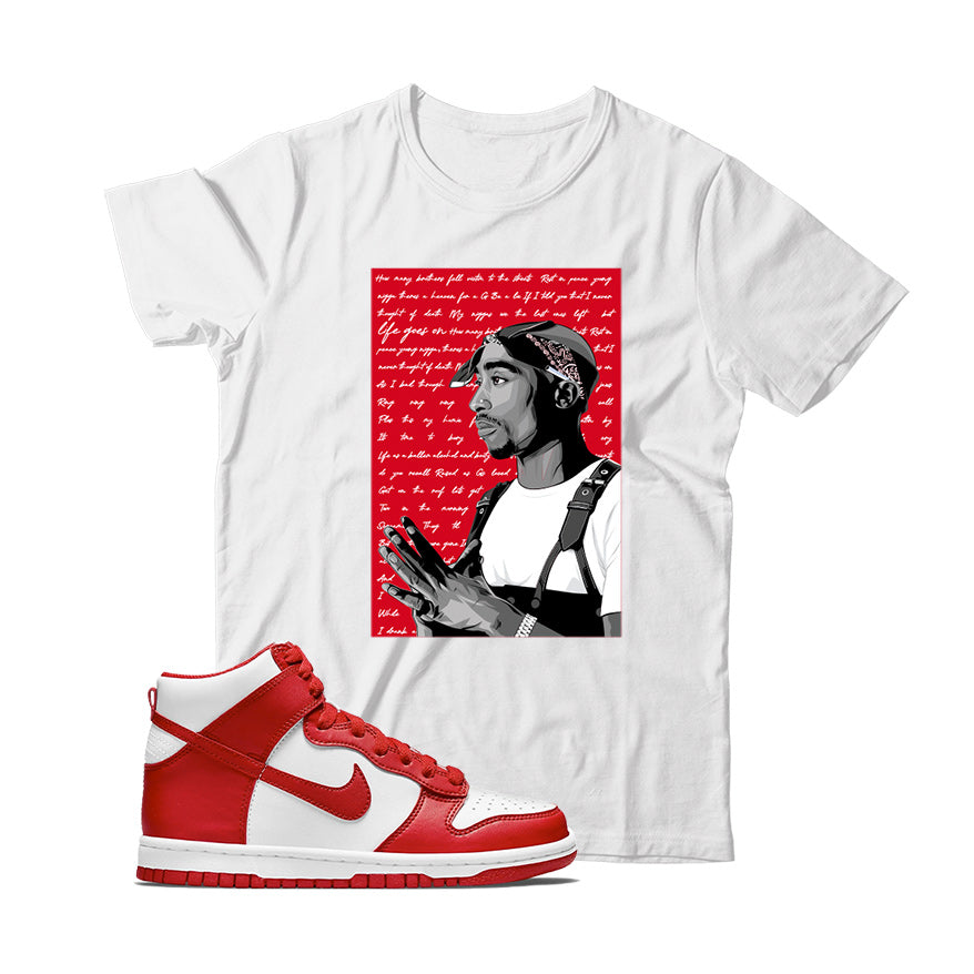 Nike Dunk High University Red shirt