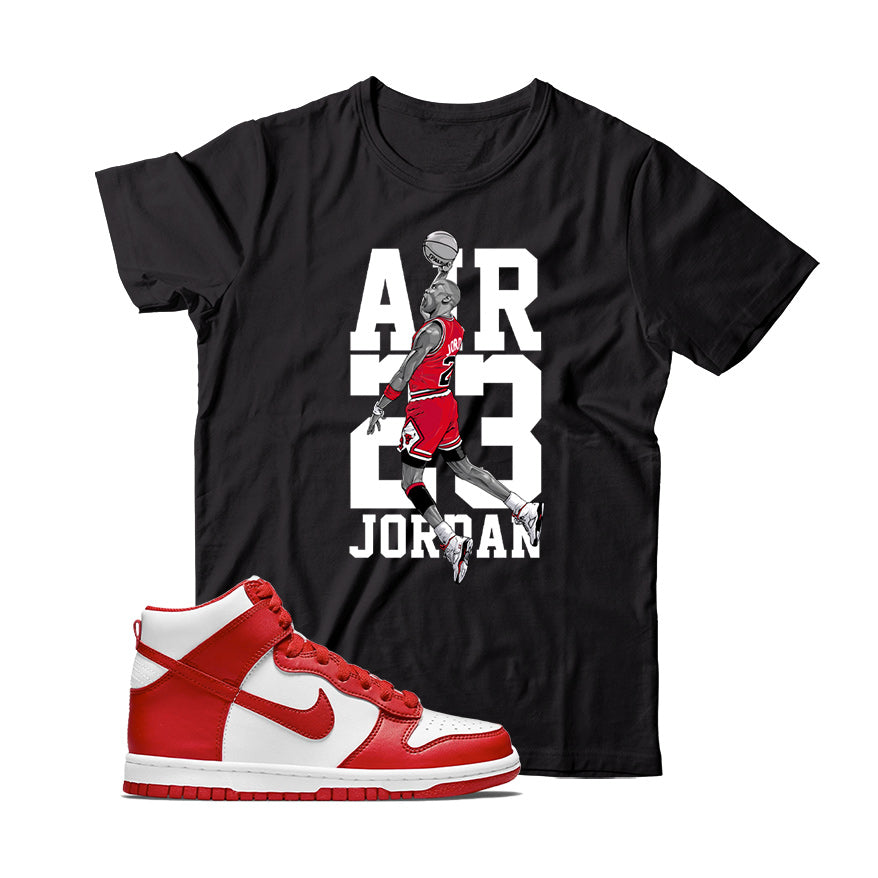 Nike Dunk High University Red shirt