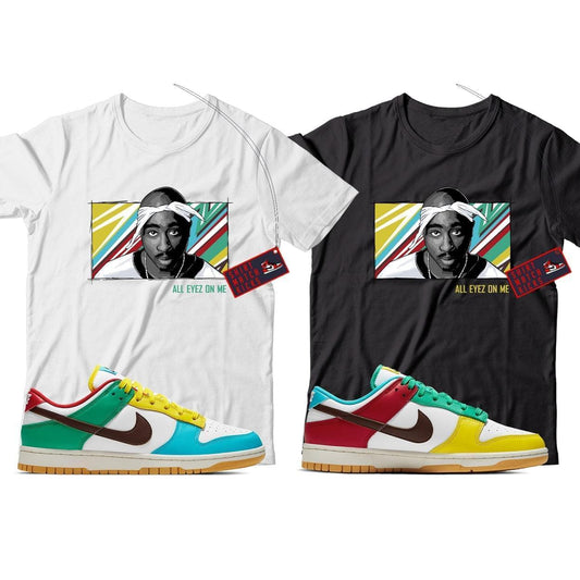 2 Pac Shirt Match Nike Dunk Low Free 99 White