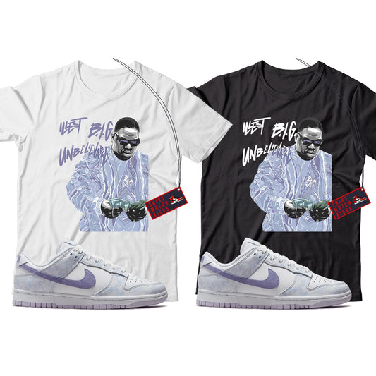 Biggie T-Shirt Match Nike Dunk Low Purple Pulse