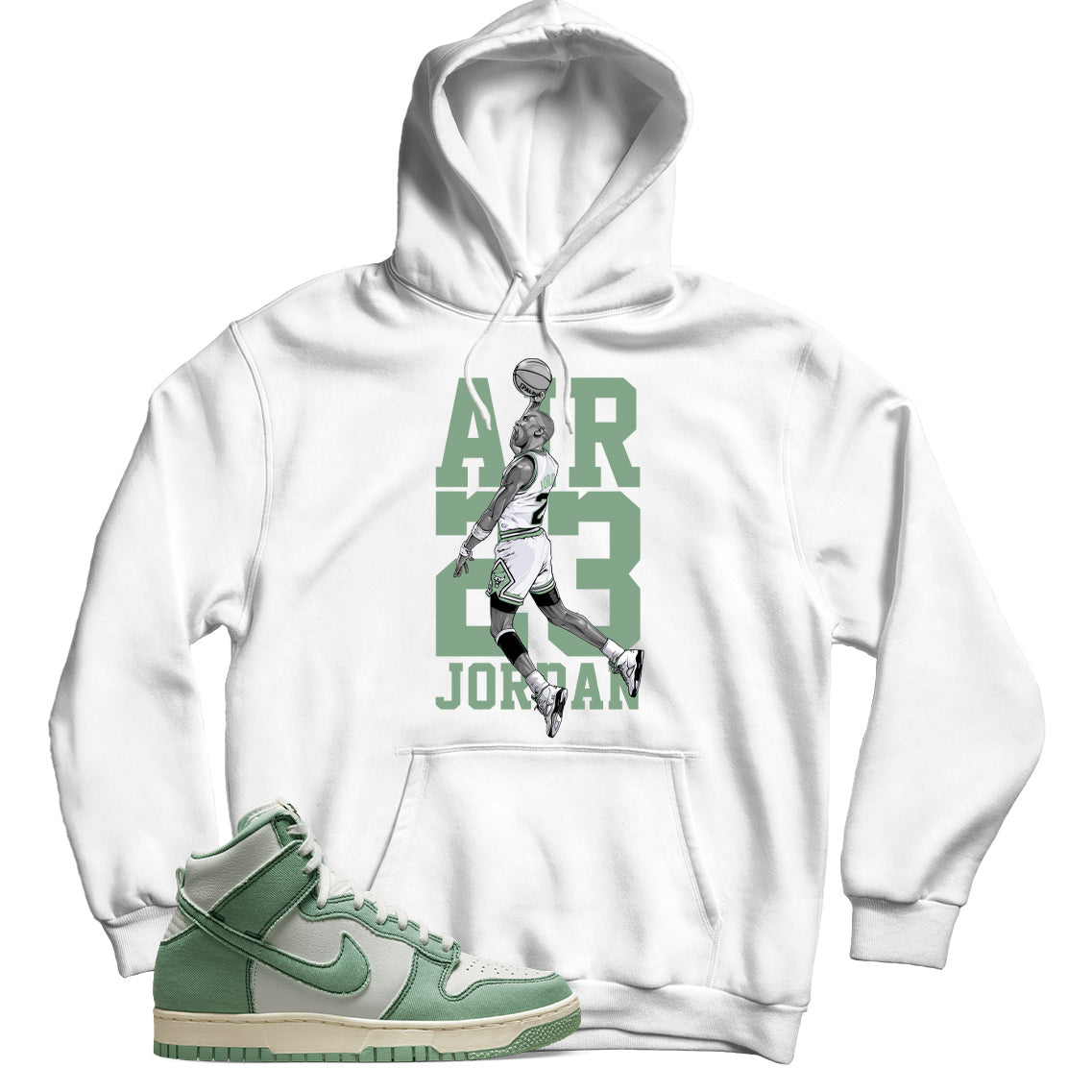 Dunk High 1985 Enamel Green hoodie