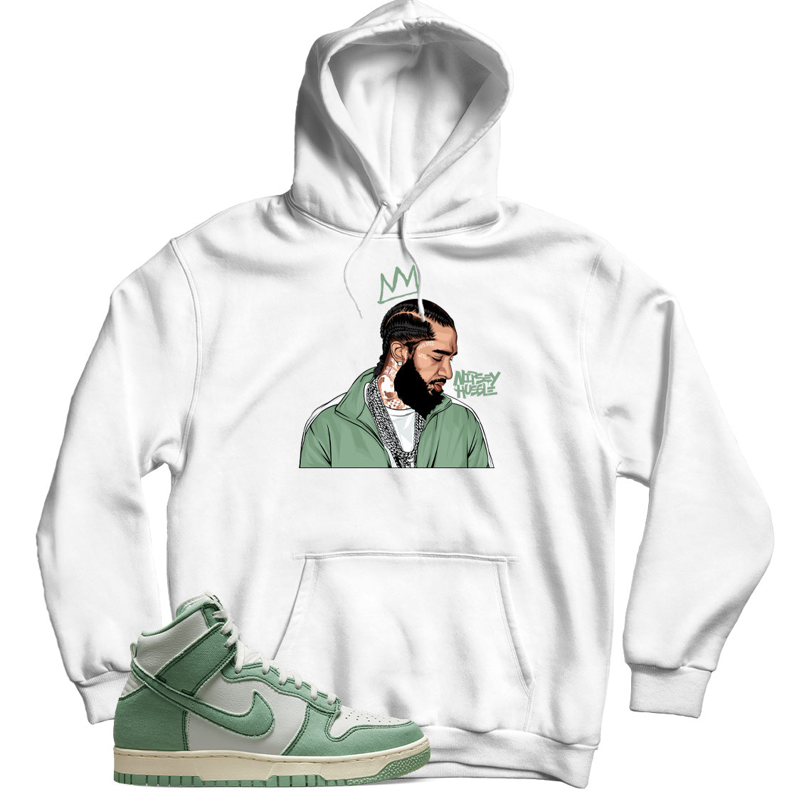 Dunk High Enamel Green hoodie