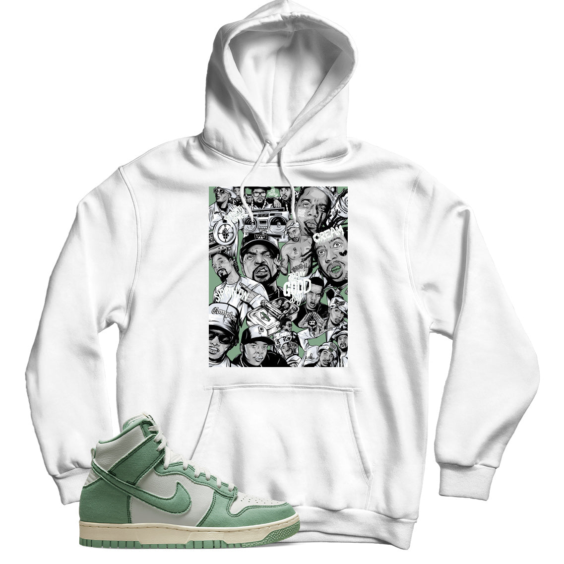 Dunk High Enamel Green hoodie