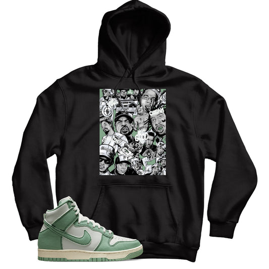 Enamel Green dunks hoodie