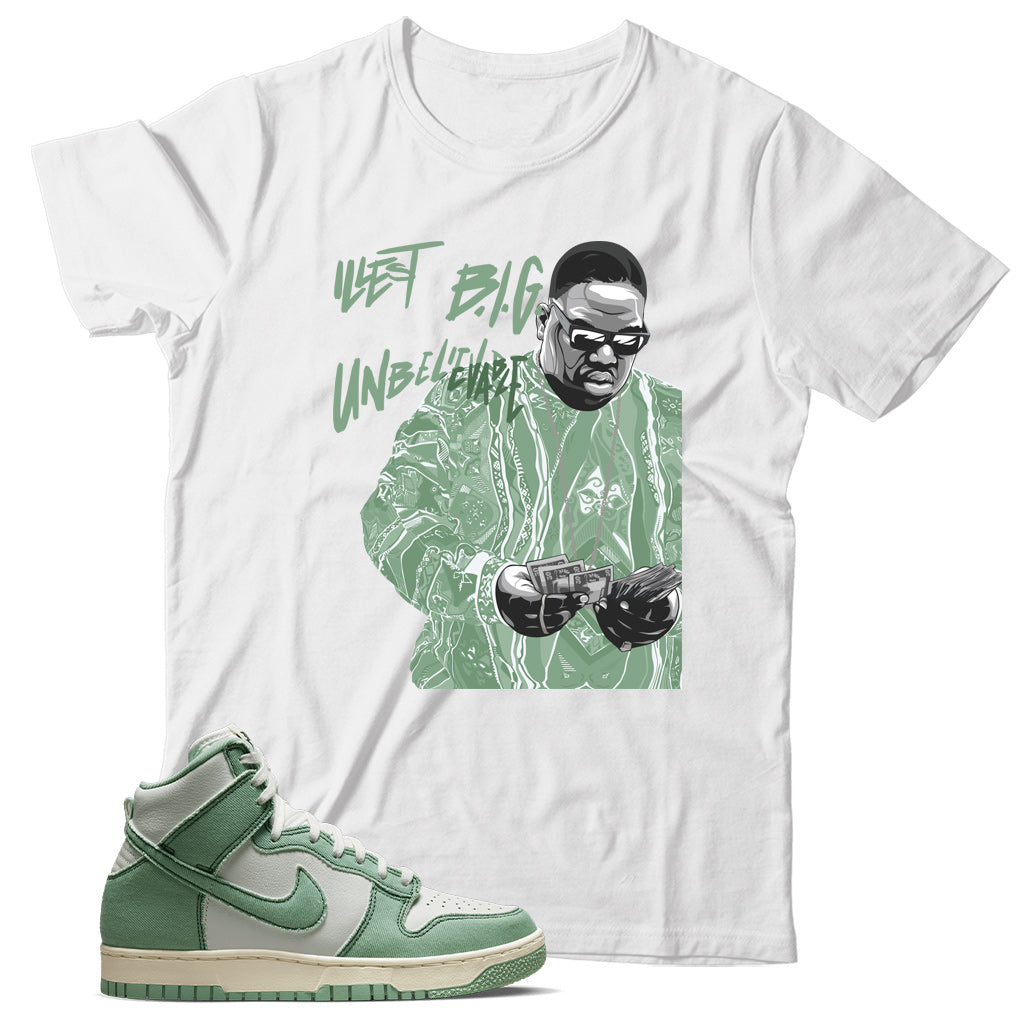 Dunk High Enamel Green shirt