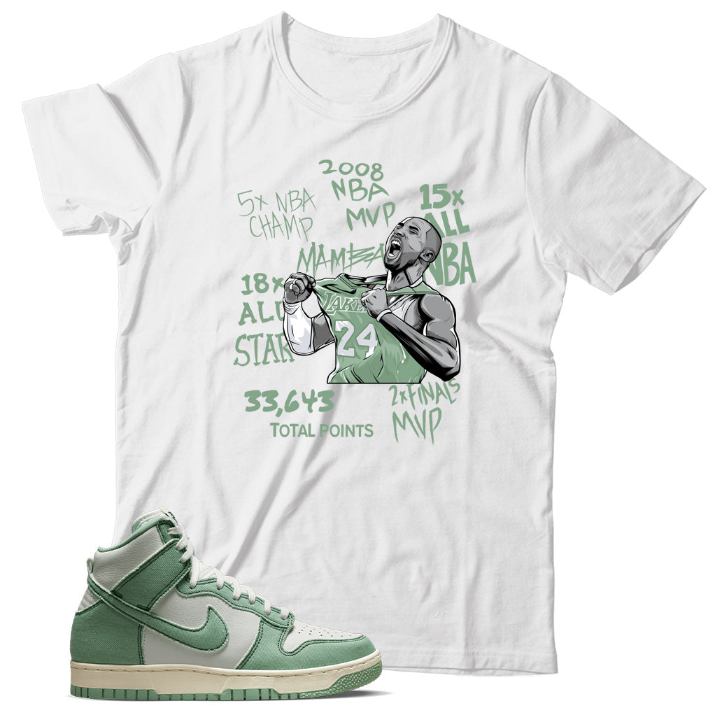 Dunk High Enamel Green shirt