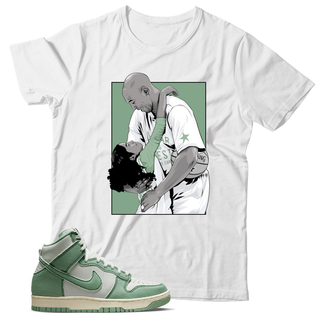 Dunk High Enamel Green shirt