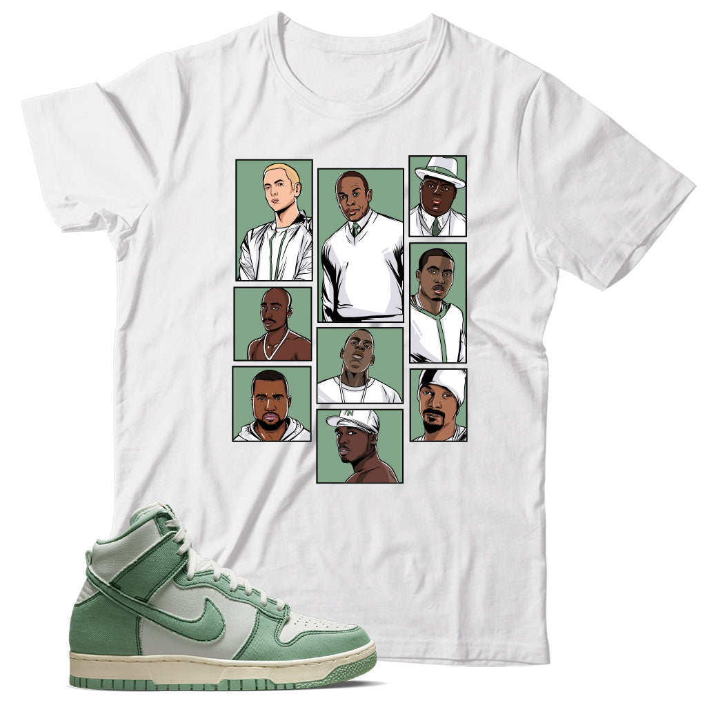 Enamel Green dunks shirt