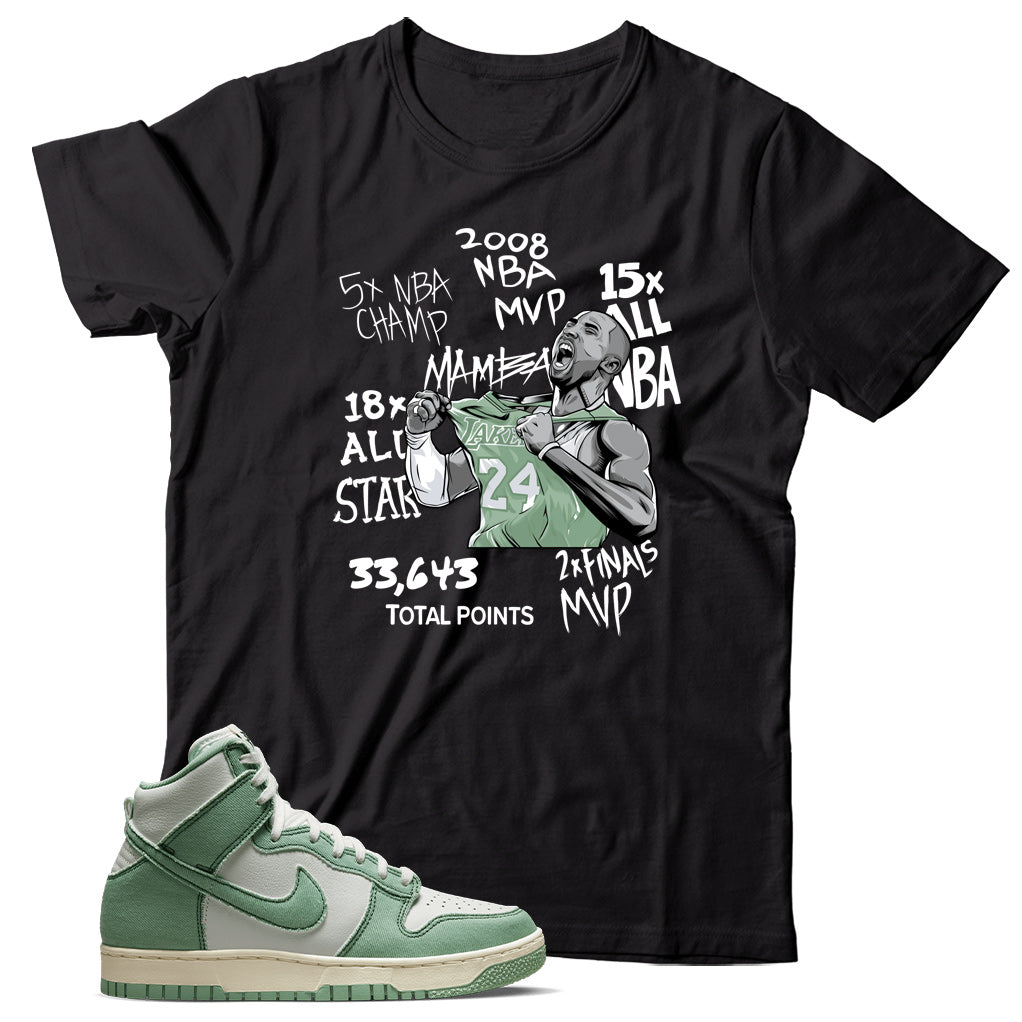 Dunk High Enamel Green shirt