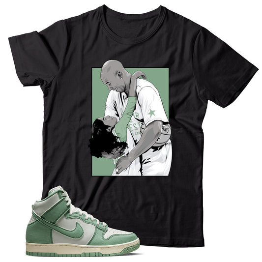 Dunk High Enamel Green shirt