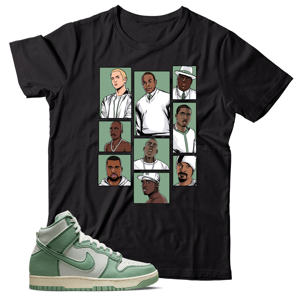 Dunk High Enamel Green shirt