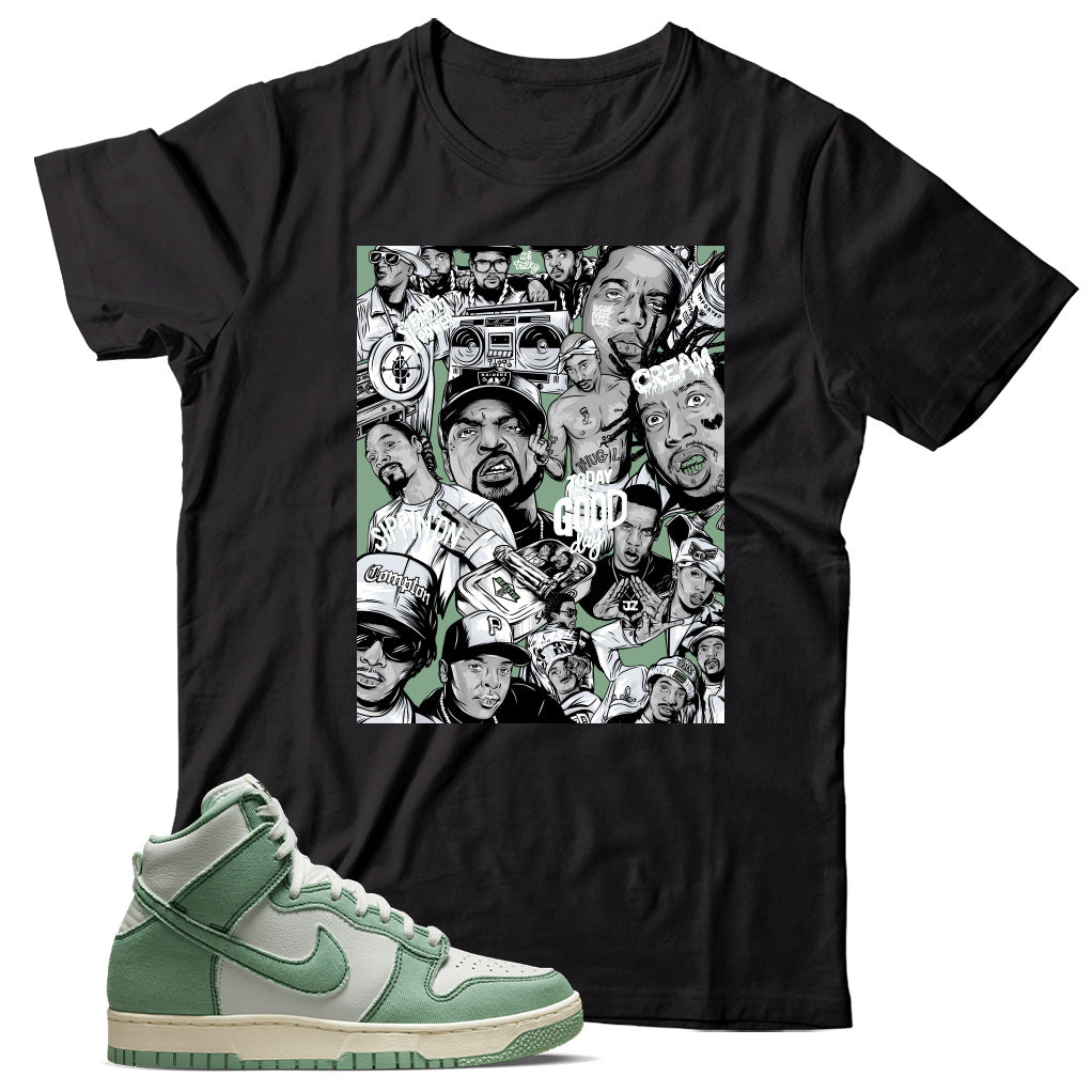 Dunk High Enamel Green shirt