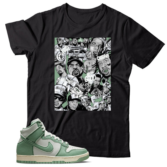 Dunk High Enamel Green shirt