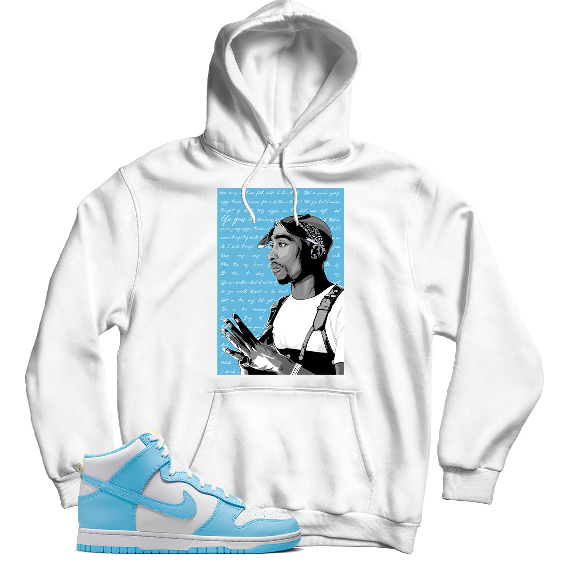 Blue Chill dunks hoodie