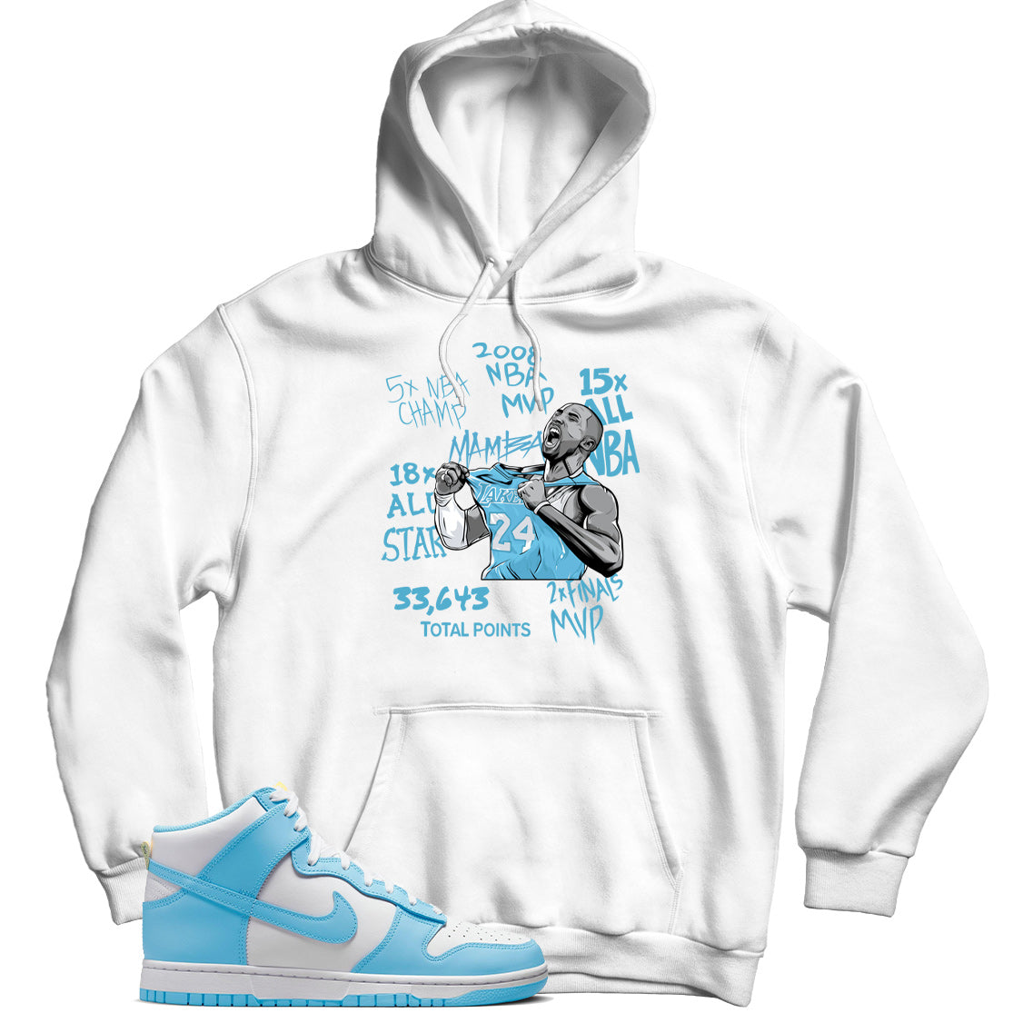 Dunk High Blue Chill hoodie