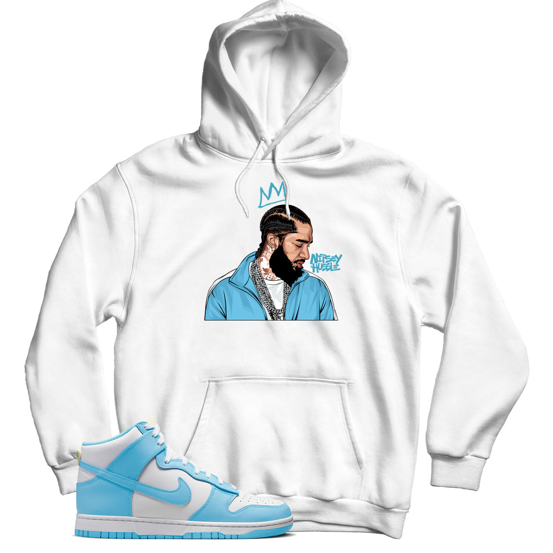 Dunk High Blue Chill hoodie