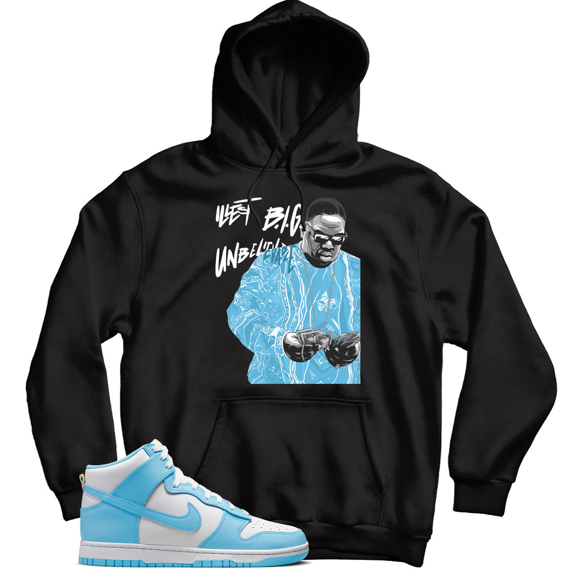 Dunk High Blue Chill hoodie