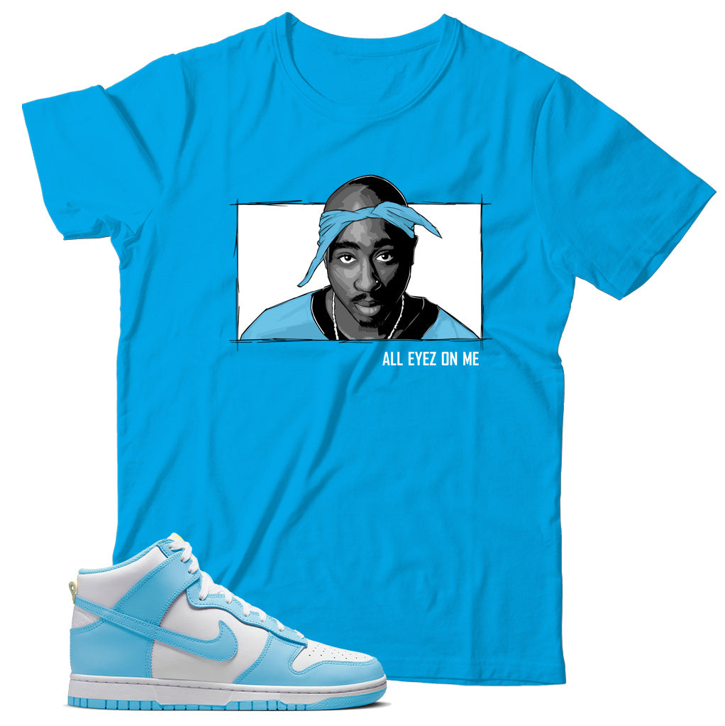 Dunk High Blue Chill shirt