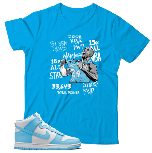 Blue Chill dunks shirt