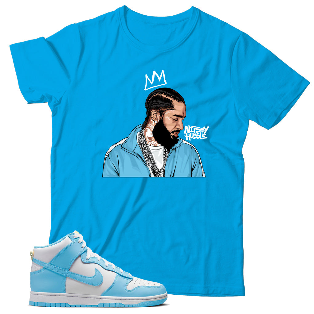 Blue Chill dunks shirt