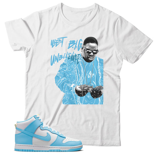 Dunk High Blue Chill shirt