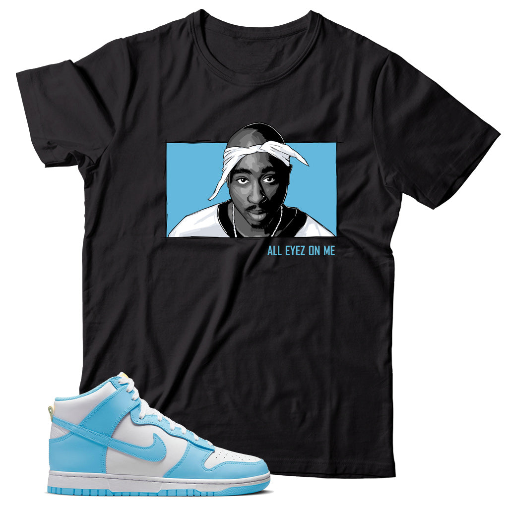 Dunk High Blue Chill shirt