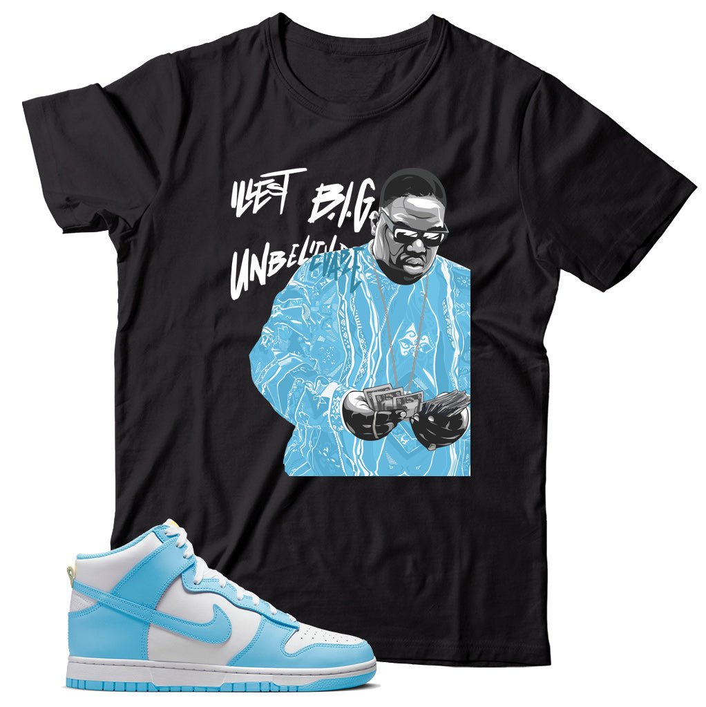 Dunk High Blue Chill shirt