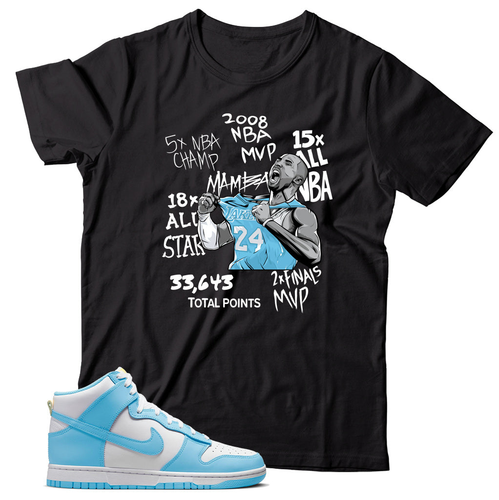 Dunk High Blue Chill shirt