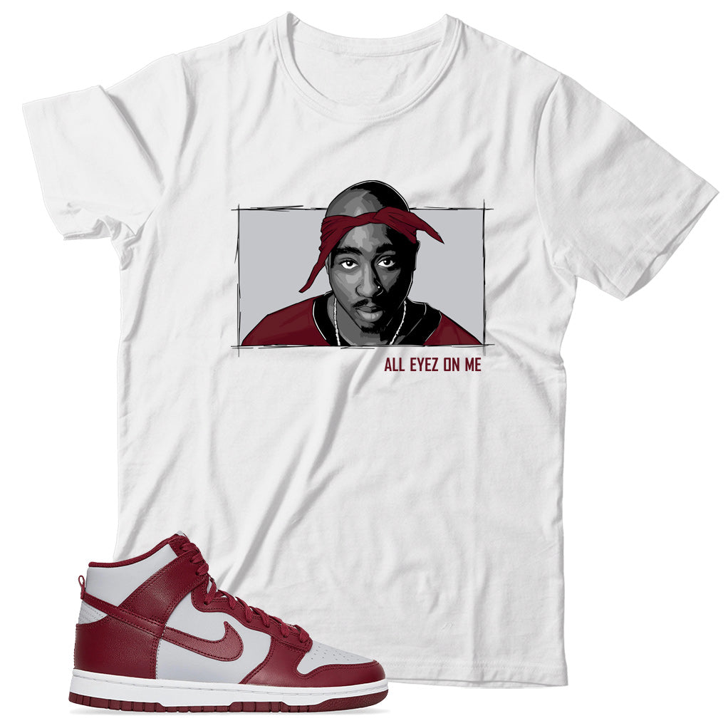 Dunk High Beetroot shirt