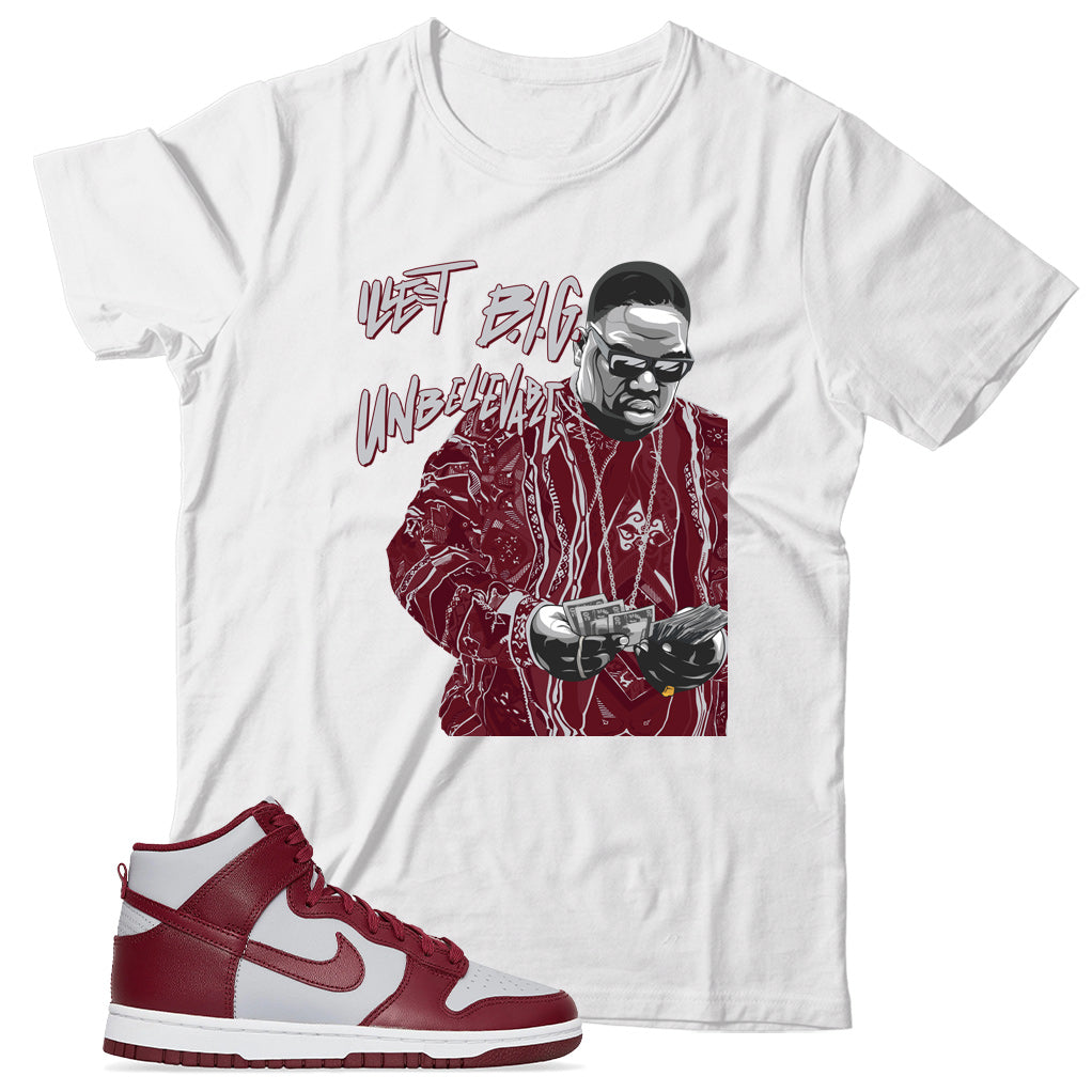 Dunk High Beetroot shirt