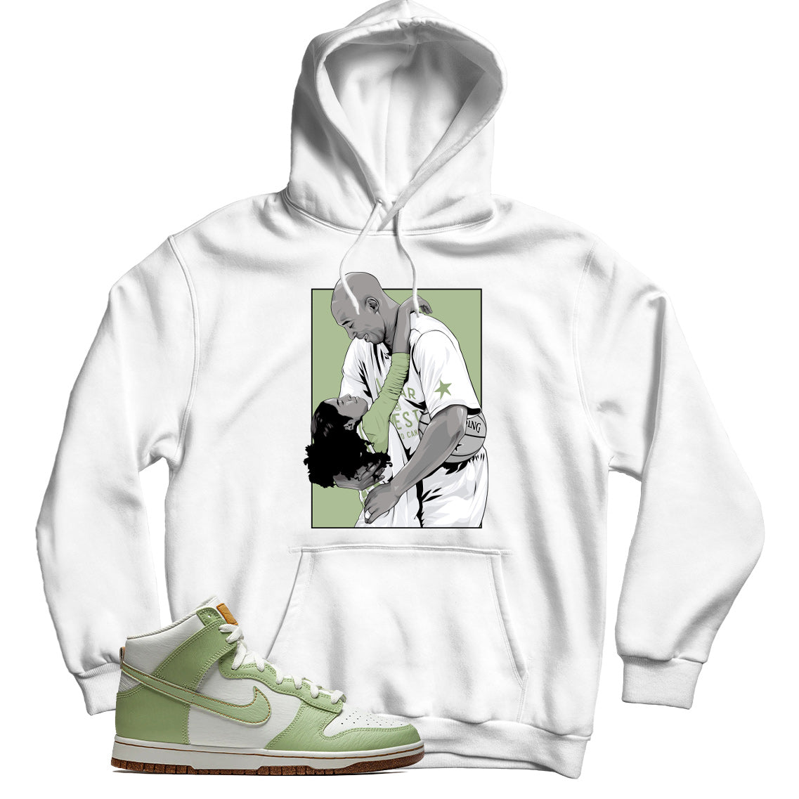 Dunk High Swoosh Honeydew hoodie