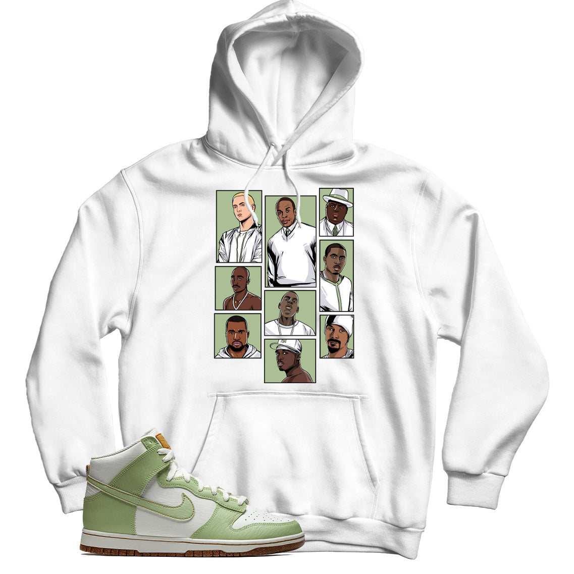 Dunk High Swoosh Honeydew hoodie