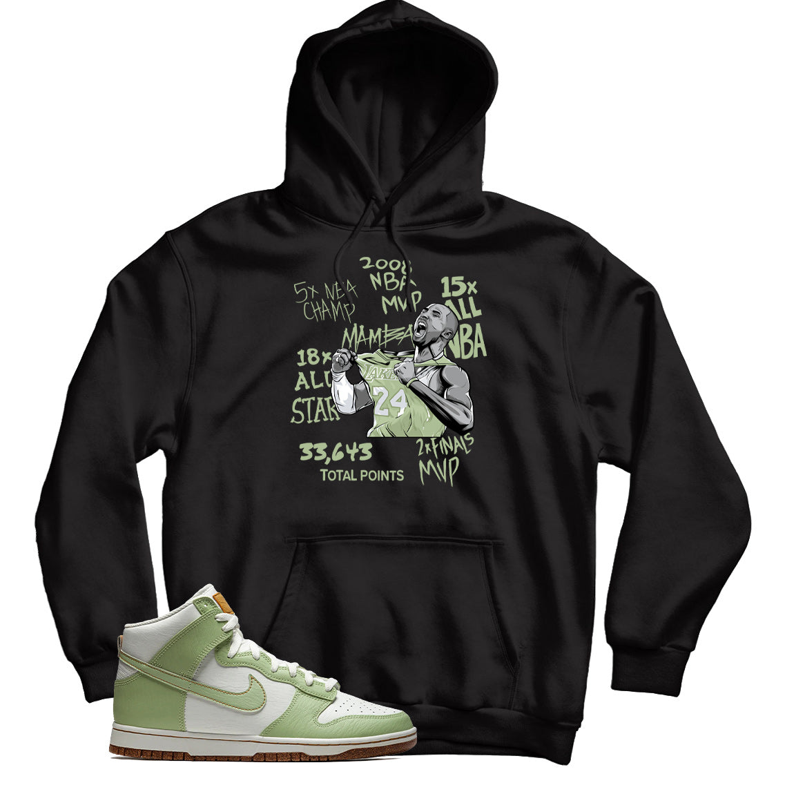 Dunk High Swoosh Honeydew hoodie