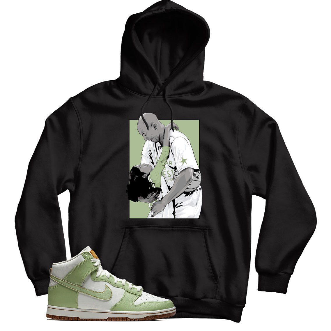 Dunk High Swoosh Honeydew hoodie