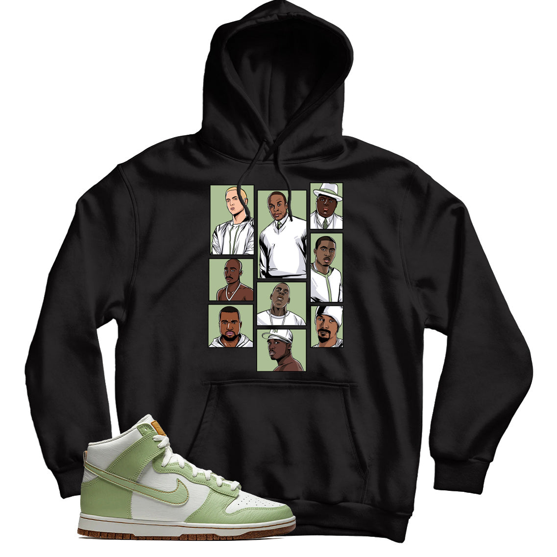 Dunk High Honeydew hoodie