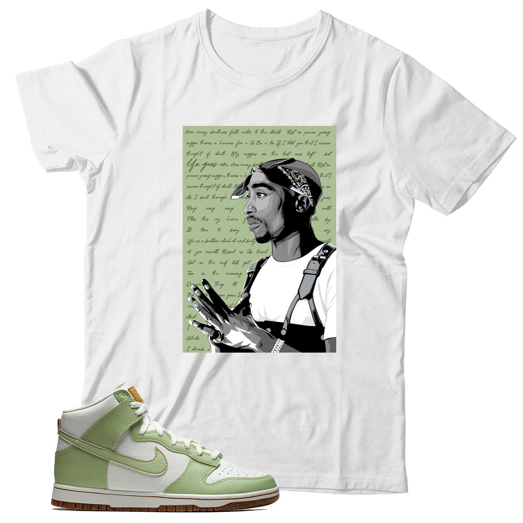 Dunk High Inspected By Swoosh Honeydew shirt