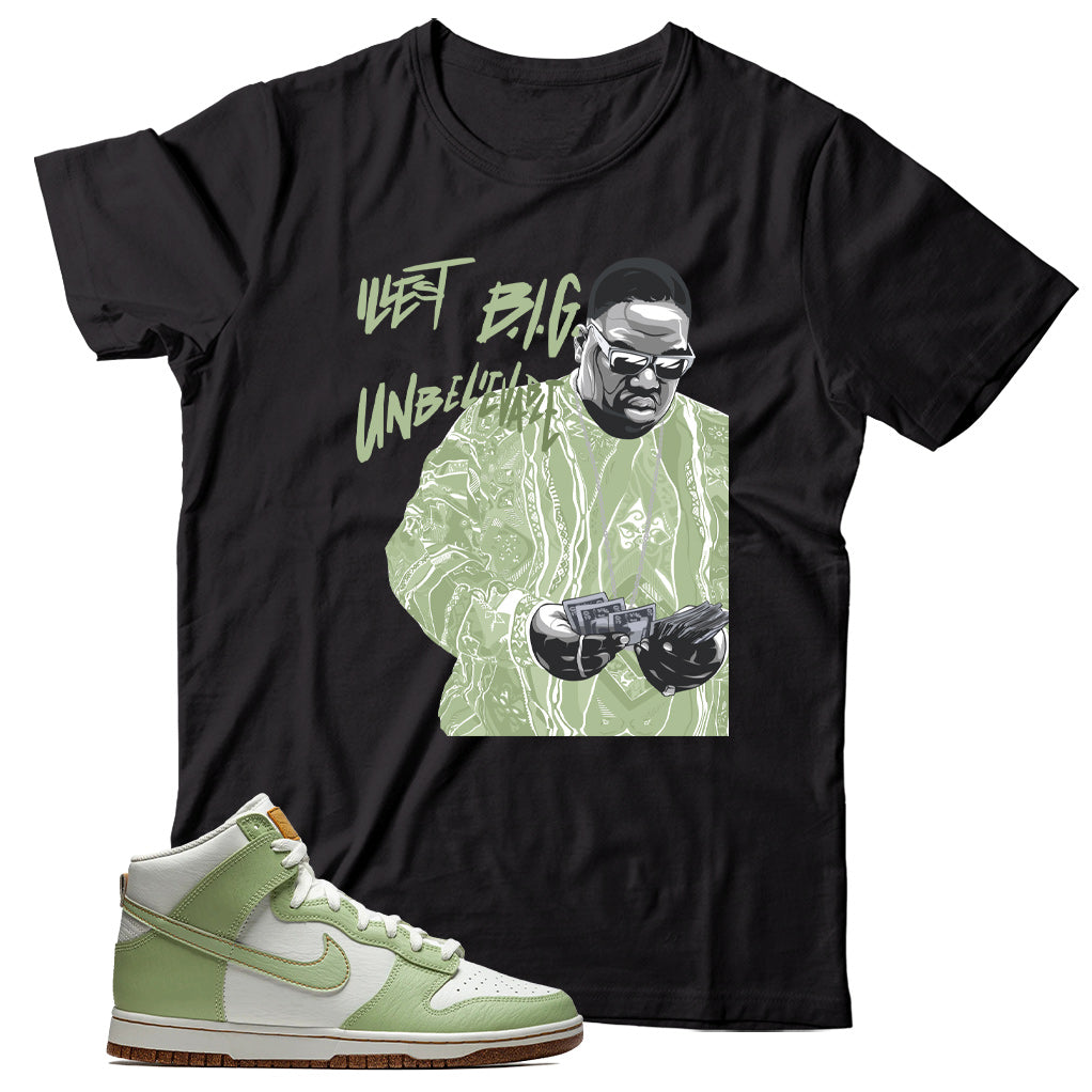 Dunk High Inspected By Swoosh Honeydew shirt