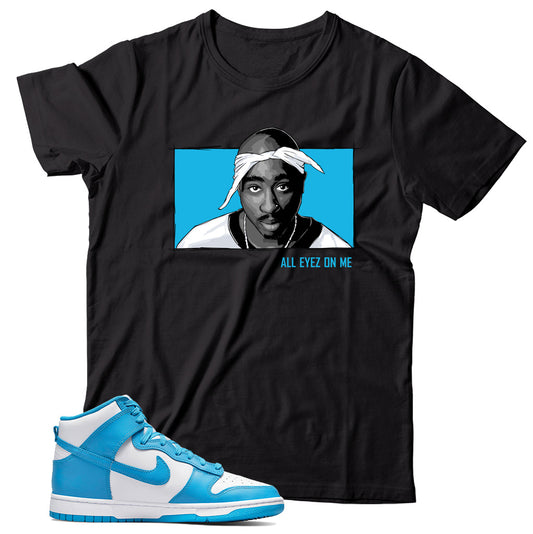 Dunk High Laser Blue shirt