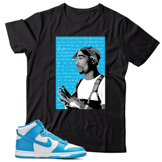 Dunk High Laser Blue shirt